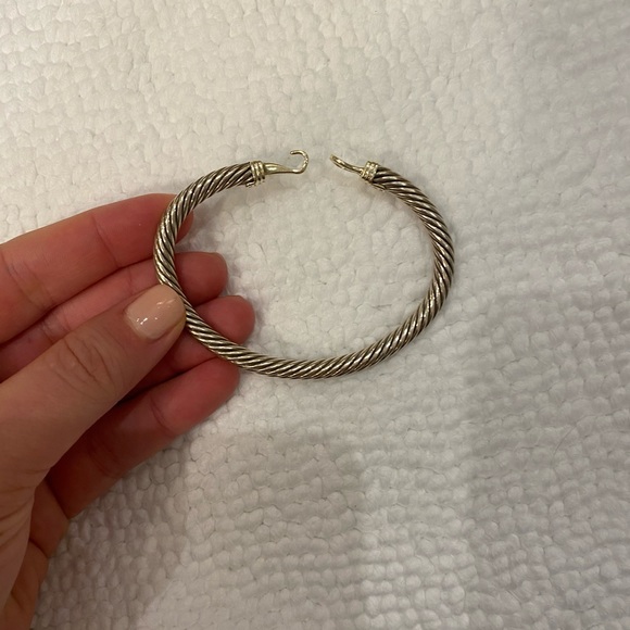 David Yurman Cable Buckle Bracelet With 14K Gold - Picture 1 of 4